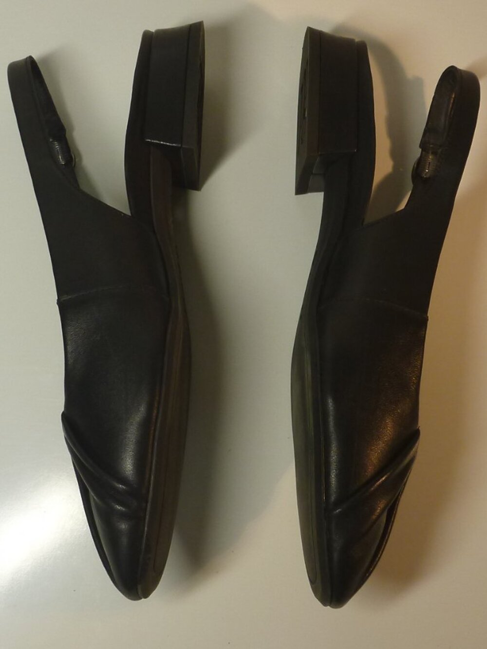 Paul Green Adele Pleated Black Slingback Flats Size 8.5 - Picture 8 of 10